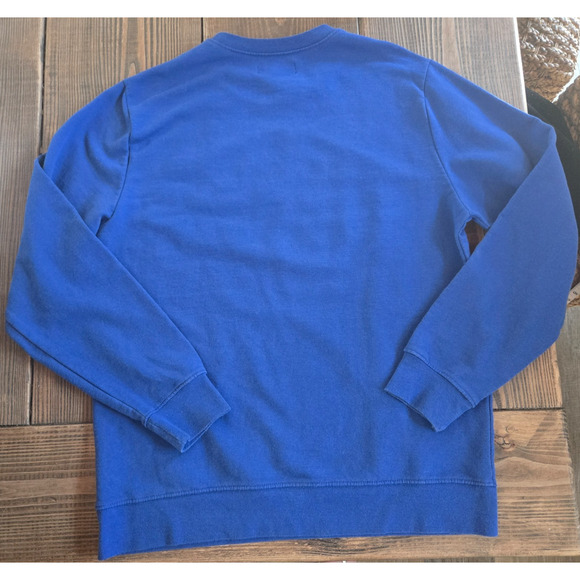 Reef Sweatshirt Medium Blue Crewneck Pullover Graphic Logo Surf Skate Streetwear - Picture 2 of 8